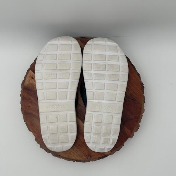 Adidas Women's Comfort Flip Flop Black White 3-Stripe Thong Slides Sandals Sz 8 - Picture 7 of 10